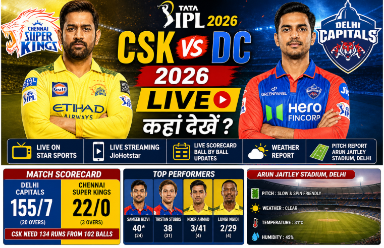 CSK vs DC IPL 2026